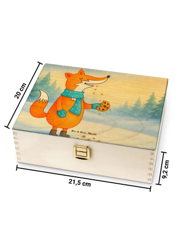 Mr. & Mrs. Panda Teebox Fuchs Keks Design ohne Spruch in Weiß