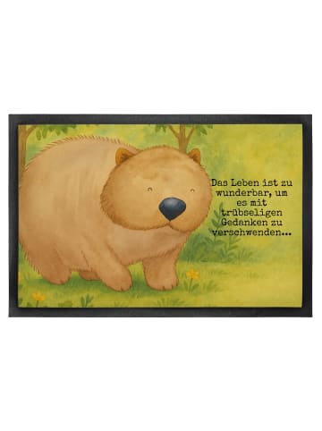 Mr. & Mrs. Panda fußmatte Wombat Design mit Spruch in Weiß