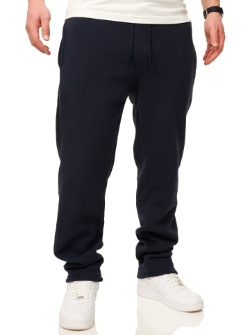 DAILY COTTON Jogginghose - im Straight-Fit als Lange Sweatpants Trainingshose in Navy