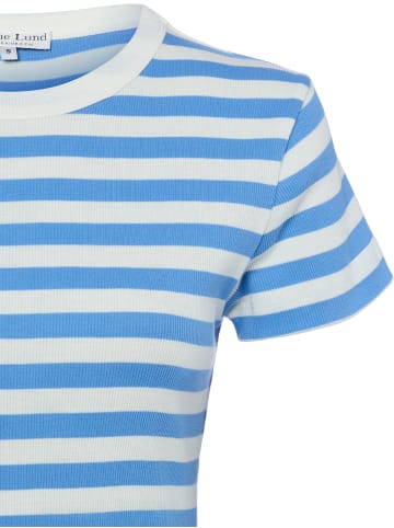 Marie Lund T-Shirt in ecru blau - 0003
