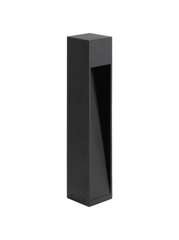 Beliani Pollerleuchte SABINO in Schwarz - (W) 8 x (H) 50 x (L) 8 cm