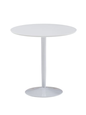 KADIMA DESIGN Esstisch Rund 75x75x74 cm Kleiner Küchentisch Hochglanz, Runder