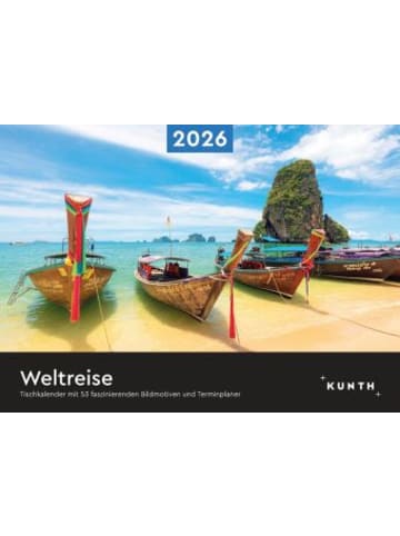 Kunth Kalender - Weltreise - KUNTH Tischkalender 2026