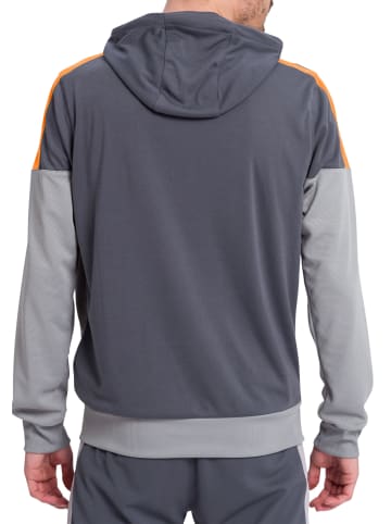 erima Squad Kapuzensweat in slate grey/monument grey/new orange