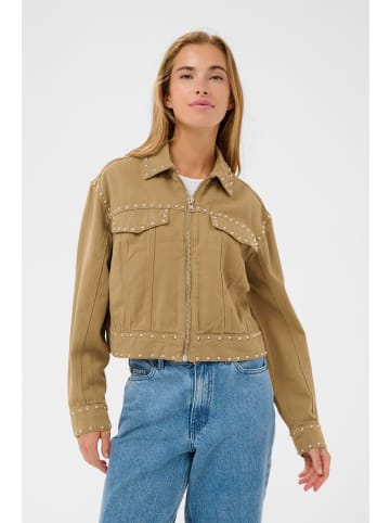 Kaffe Langarm - Hemd KAbrynn Tight fit in Washed Petrified Oak Twill