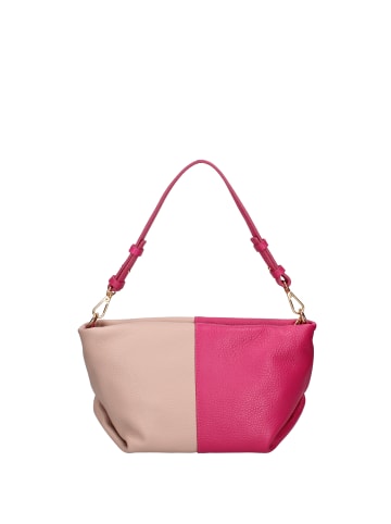 ROBERTA ROSSI Schultertasche in FUCHSIA AND ANTIQUE PINK