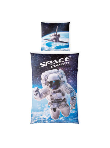 Cats Collection Baumwoll Bettwäsche Renforce  Kinderbettwäsche Glow in Astronaut