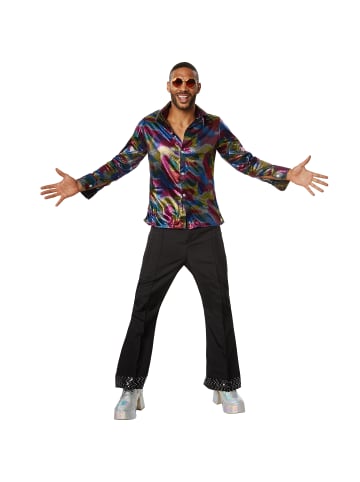 tectake Zweiteiliges Kostüm im Disco-Outfit, bunt