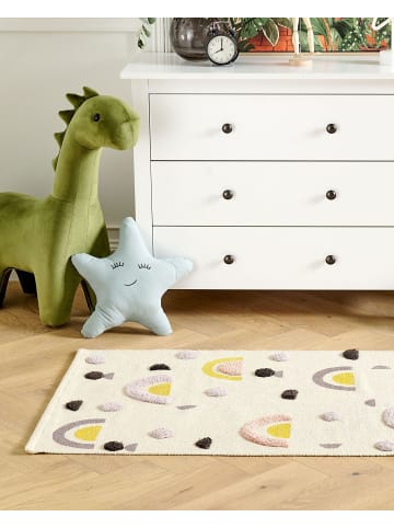 Beliani Kurzflor CURUP in Bunt/Beige - (W) 80 x (L) 150 cm