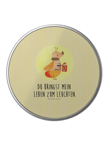 Mr. & Mrs. Panda Zuckerdose Glühwürmchen mit Spruch in Gelb Pastell