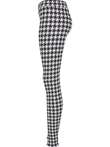 Urban Classics Urban Classics Damen Ladies Soft AOP Leggings in blackhoundstooth