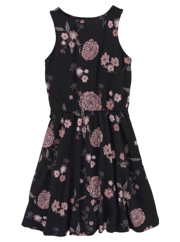 Kidsworld Jerseykleid in schwarz-geblümt-bedruckt