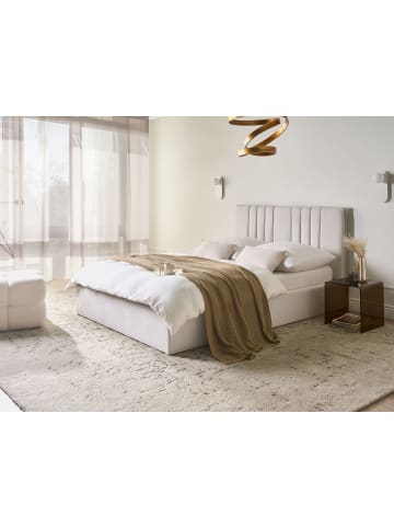 Beliani Doppelbett TARASCON in Beige - (W) 158 x (H) 103 x (L) 214 cm