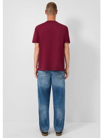 QS T-Shirt  in  39D0_bordeaux