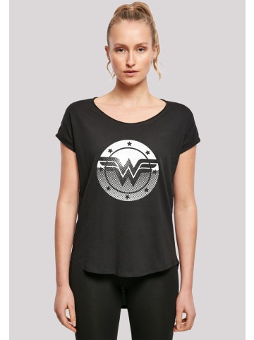 F4NT4STIC Long Cut T-Shirt DC Comics Wonder Woman Spot Logo in schwarz