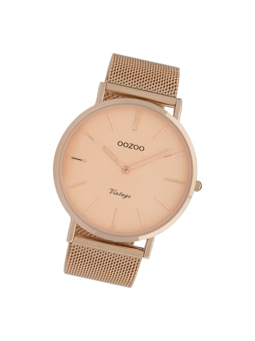 Oozoo Armbanduhr Oozoo Vintage Series roségold groß (ca. 44mm)