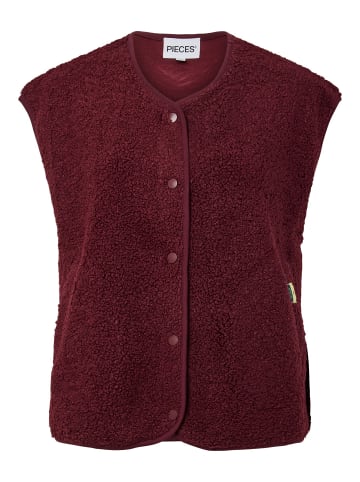 Pieces Weste in Tawny Port