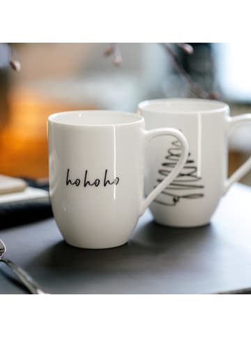 Villeroy & Boch 2er Set Kaffeebecher XMAS Statement in 280 ml in weiß