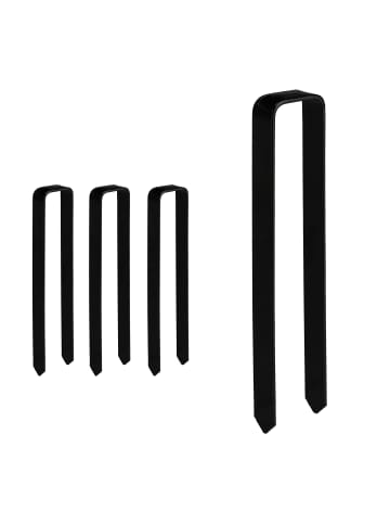 relaxdays 12x Erdanker in Schwarz