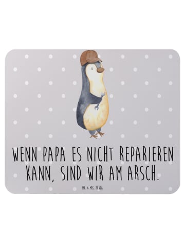 Mr. & Mrs. Panda Mauspad Wenn Papa es nicht reparieren kann, sin... in Grau Pastell
