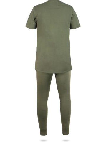 Normani Outdoor Sports Herren Plüschunterwäsche Set in Oliv