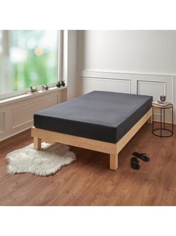 Traumschlaf Spannbettlaken Premium Interlock in anthrazit