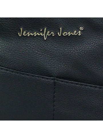 Jennifer Jones Umhängetasche, Abendtasche Kunstleder schwarz ca. 21cm