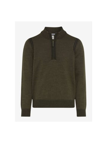 BRAX Pullover in dunkelgrün