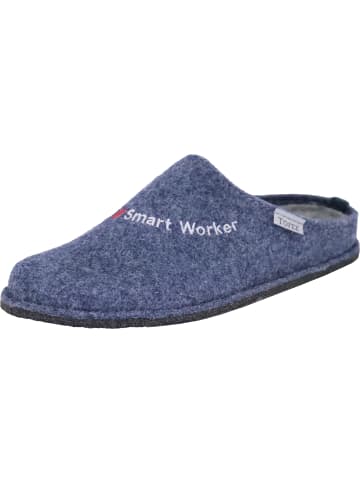 Tofee Hausschuh Smart Worker in blau