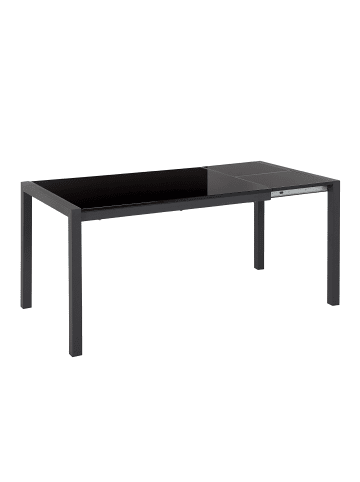 Beliani Esszimmertisch GRANADA in Schwarz - (W) 80 x (H) 75 x (L) 120 cm