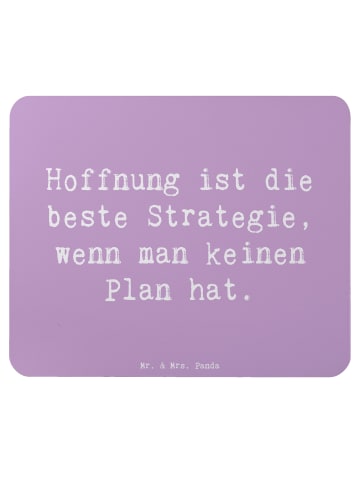 Mr. & Mrs. Panda Mauspad Spruch Hoffnung Strategie mit Spruch in Lavendeltraum