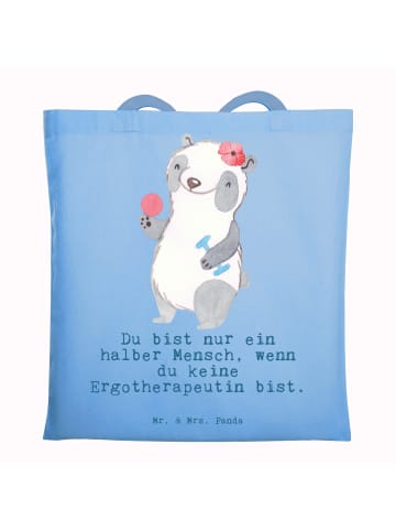 Mr. & Mrs. Panda Laptoptasche Ergotherapeutin Herz mit Spruch in Sky Blue