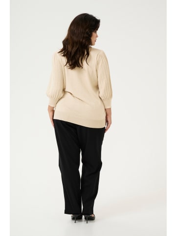 KAFFE curve Strickpullover KCloni in Feather Gray Melange