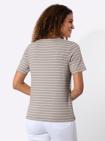 WITT WEIDEN Streifenshirt in taupe-weiß-gestreift