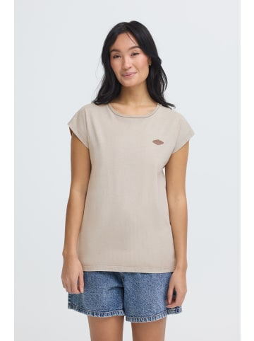 Oxmo Rundhalsshirt OXSille in Beige