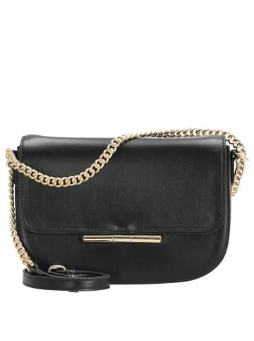 Seidenfelt Lesja Saddle - Umhängetasche S 24 cm (black/gold) in schwarz gold