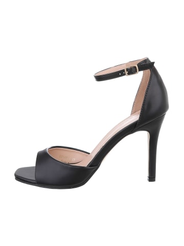 Ital-Design High-Heel Sandalette in Schwarz