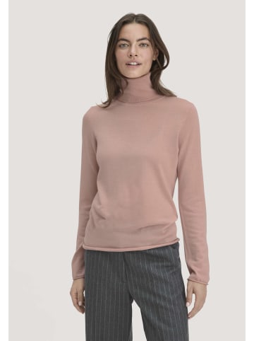 Hessnatur Strick Rollkragen Pullover in rosé