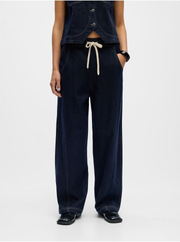 Object Loose Fit Jeans in Dark Blue Denim