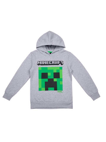 Minecraft Minecraft Creeper Hoody Kapuzenpullover in grau