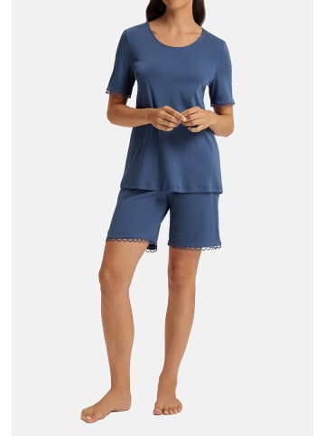 Hanro Schlafanzug Anouk in Slate blue
