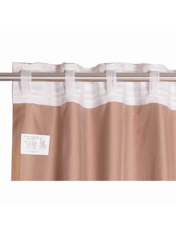 Schöner Wohnen Kollektion Blickdichter Schlaufenvorhang SOFT 1 in Altrose