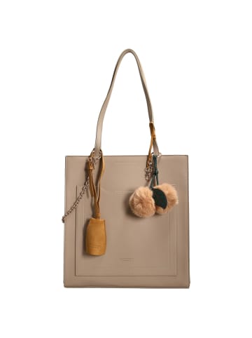 Seidenfelt Lyby - Shopper 34 cm (black) in warm beige