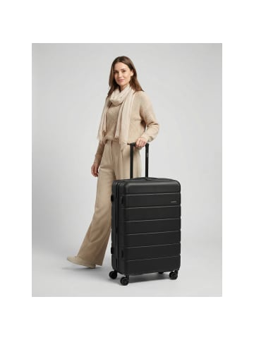 Saxoline Miami 4 Rollen Trolley L 75 cm mit Dehnfalte black