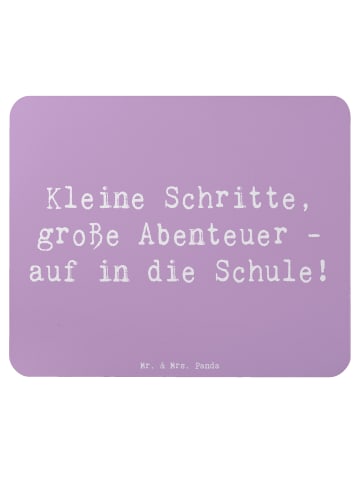 Mr. & Mrs. Panda Mauspad Spruch Schulanfang Abenteuer mit Spruch in Lavendeltraum