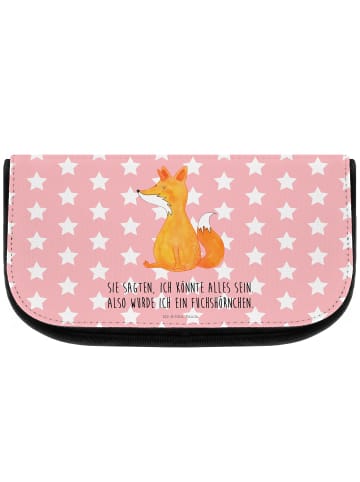 Mr. & Mrs. Panda Kosmetiktasche Einhorn Wunsch mit Spruch in Rot Pastell