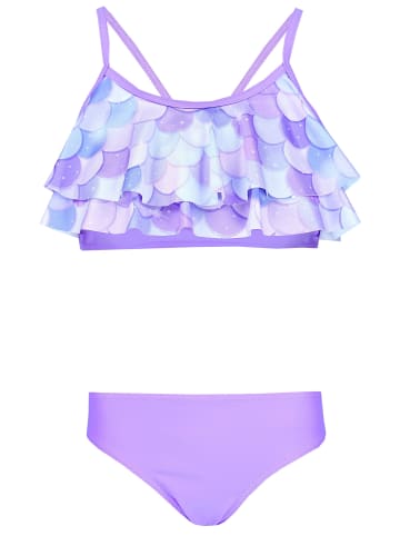 Aquarti Mädchen Bikini Set Zweiteilig Bikinislip Bustier in lila