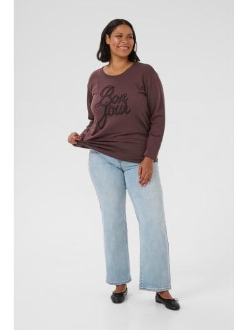 KAFFE curve Sweatshirt KCberla Loose fit in Fudge