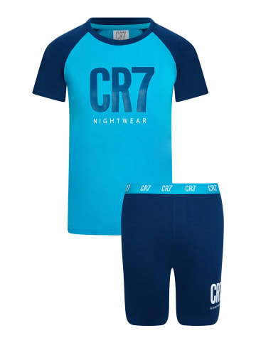 CR7 Pyjama KIDS in Dunkelblau/Weiß