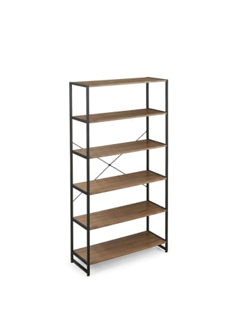 relaxdays Standregal in Braun - (B)95 x (H)180 x (T)50 cm